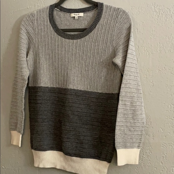 Madewell Ribbed Color Blocked Sweater - Picture 5 of 9